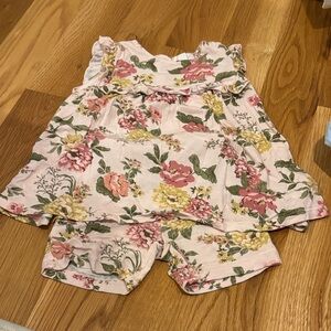 Angel Dear Pink Floral Biker Short Set